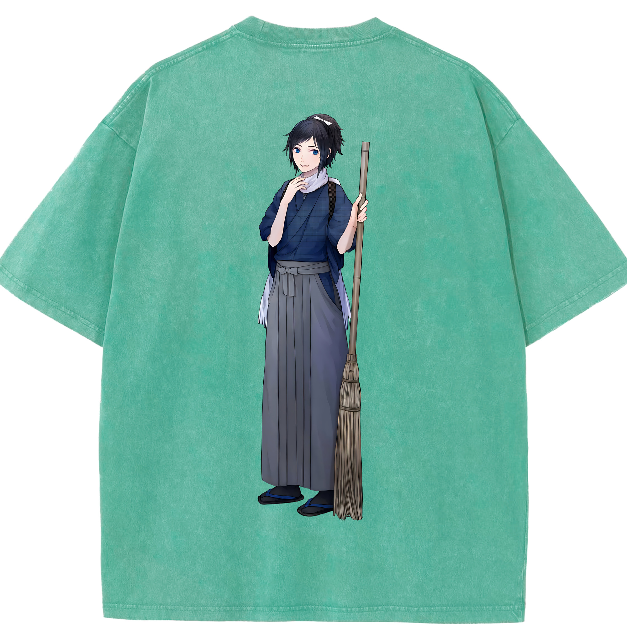 （画像用） 刀剣乱舞 Touken Ranbu 綿100% ヴィンテージ風 半袖Tシャツ（背面プリント）
